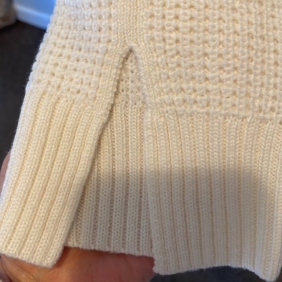 Paper Denim & Cloth ivory cream 100% Merino sweater NWOT Size Medium - Picture 8 of 9